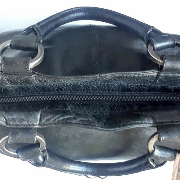 Hobo International Black Vintage Leather Satchel - Picture 5 of 7